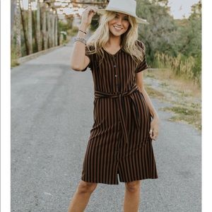 New with out tags Leo striped dress